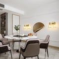 thumbnail image 7 of Deyidn 2-Light Gold Mid Century Modern Wall Sconce Vanity Lights with Clear Glass Shades, 7 of 7