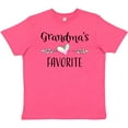 thumbnail image 3 of Inktastic Grandmas Favorite Heart Grandchild Youth T-Shirt, 3 of 5