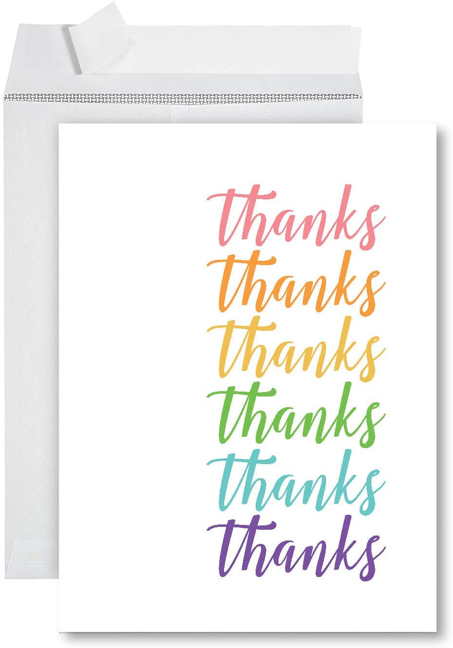 Koyal Wholesale Big Jumbo Thank You Card With Envelope 8.5 x 11 inch