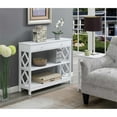 thumbnail image 1 of Convenience Concepts Diamond One-Drawer Console Table in White Wood Finish, 1 of 6