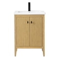 thumbnail image 5 of Vanity Art 24" Double Door Bathroom Vanity with Sink, Freestanding Storage Cabinet with Ceramic Top, and Removable Shelve, 5 of 6