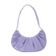 thumbnail image 2 of Bolsa Bolso de hombro para axila Bolso de nube plisado de color sólido de nailon para mujer (púrpura) Ehuebsd Nuevos Originales, 2 of 9