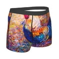 thumbnail image 3 of Bingfone Rooster Oil Painting Men'S Underwear - Casual Stretch Boxer Briefs-Small, 3 of 9
