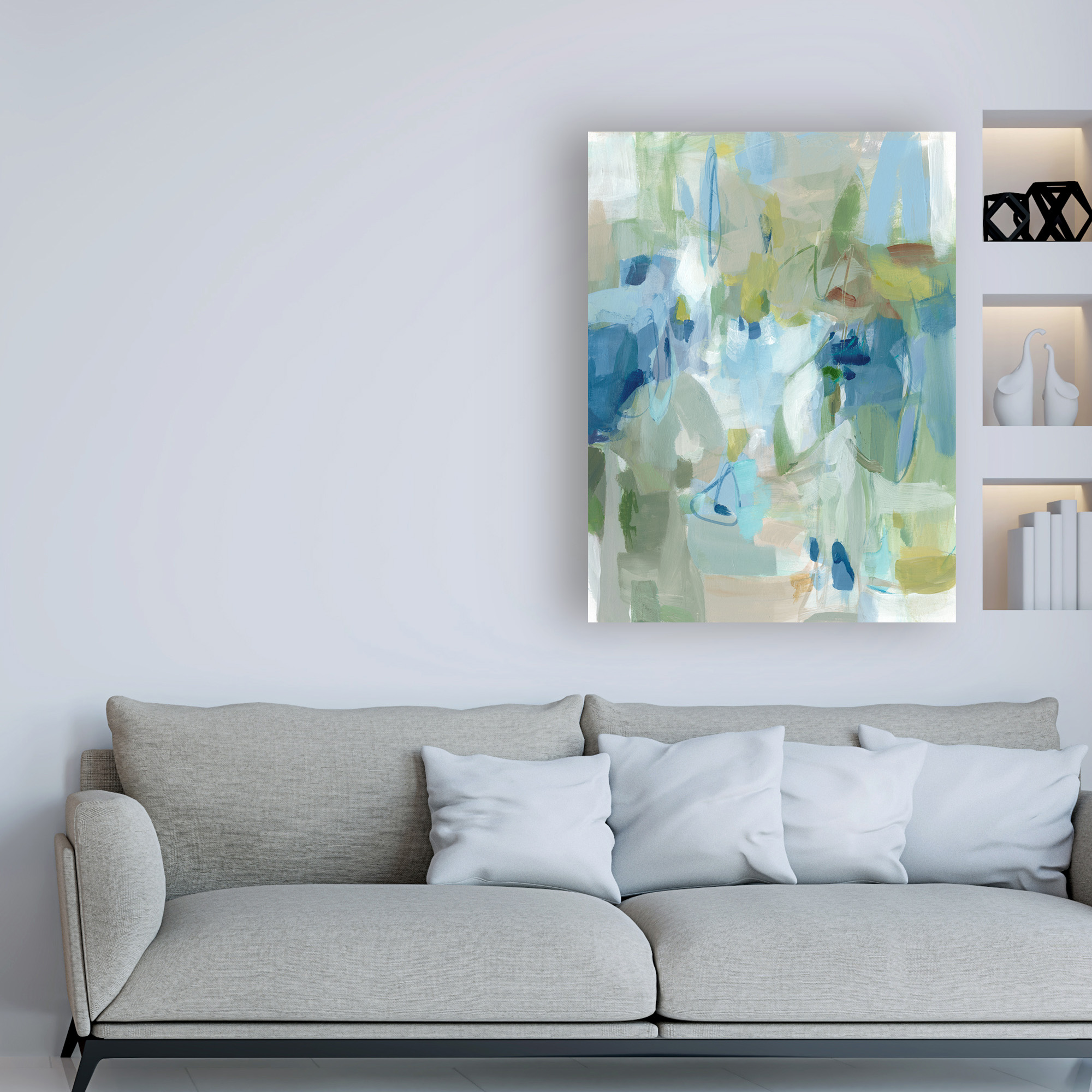 Trademark Fine Art 'Lakeside Abstract' Canvas Art by Christina Long