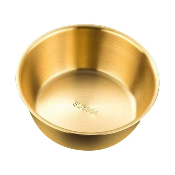 de vino Tazón de vinos coreanos, tazón pequeño para restaurante de barbacoa, tazón de de metal de acero inoxidable para sopa, ensalada, Cuenco Sunnimix Cuenco de vinos coreanos