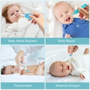 Baby Healthcare and Grooming Kit, Electric Safety Nail Trimmer Baby Nursery Kit, Newborn Care Kits with Hair Brush Comb for Newborn Infant Toddlers Baby Boys Girls Kids,Baby Shower Gifts, Blue