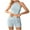 Blue, variant on Fengactive Women's Pajama Sets 2 Piece Lounge Sets Adjustable Halterneck Crop Top and Shorts Outfits Loungwear