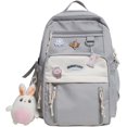 thumbnail image 1 of Mochila con bonitos accesorios, colgante de conejo, bolso grande y sencillo, cuidadosamente diseñado para un transporte cómodo, 1 of 5