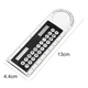 thumbnail image 4 of Calculadora, regla y lupa, mini calculadora solar transparente con regla y lupa, material escolar para estudiantes, color rosa, 4 of 5
