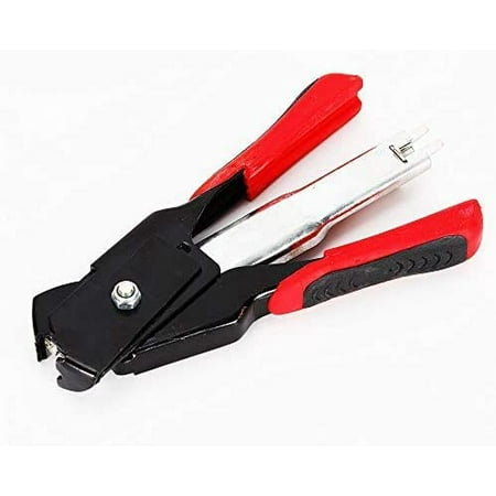

FETCOI Hog Ring Pliers Kits W/ 2500 C Clips Staples Tool Hand Operated Spring Loaded Clamp Fences Tools Farm Animals Nailer Pliers Fastening Bird Chicken Mesh Cage Wire Fencing Household Use