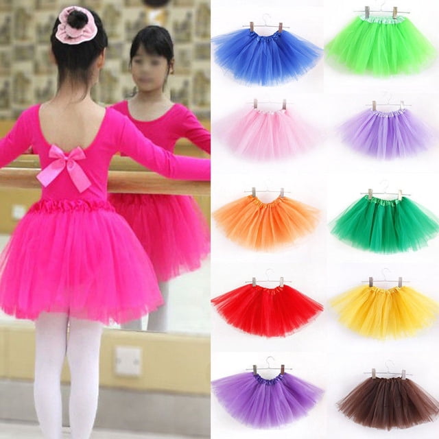 Girls Tutu Ballet Princess Tutus Dance Costume Party Toddler Kids Mini Skirts