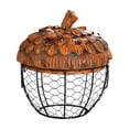 thumbnail image 1 of Wozhuo Hen Basket Storage Organizer Kitchen Decor Fruit Snack Holder Wrought Iron, 1 of 6