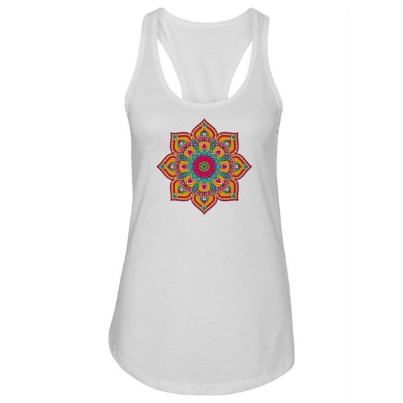 Vintage Flower Mandala. Tank Women -Image by Shutterstock, Female x-Small