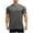Dark Gray, variant on Men's Workout Shirt - Short Sleeve Quick Dry Moisture Wicking Jacquard Jersey Athletic Shirt