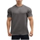 thumbnail image 2 of Tops para hombre, blusas y camisas de cuello redondo y manga corta para hombre, blusas casuales de color liso con cuello redondo y manga corta, blusas deportivas de moda para hombre, blusas de poliést, 2 of 3