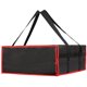 thumbnail image 1 of Bolsa aislante Bodaon para entrega de pizza, 20 x 20 x 8 cm, color negro/rojo, paquete de 1, 1 of 6