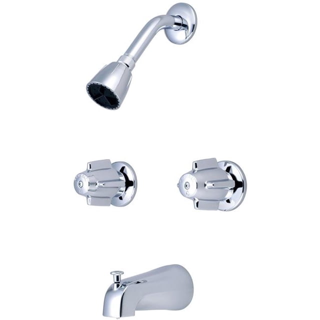 Central Brass 0897 Two Handle Tub & Shower Set - Polished Chrome