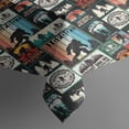 thumbnail image 3 of Multicolor Bigfoot and Text Pattern Rectangle Tablecloth 60"x84",Waterproof Polyester Rectangle Table Cloth, Wipeable Spillproof Polyester Tablecloth for Dining, Camping, Indoor and Outdoor, 3 of 5