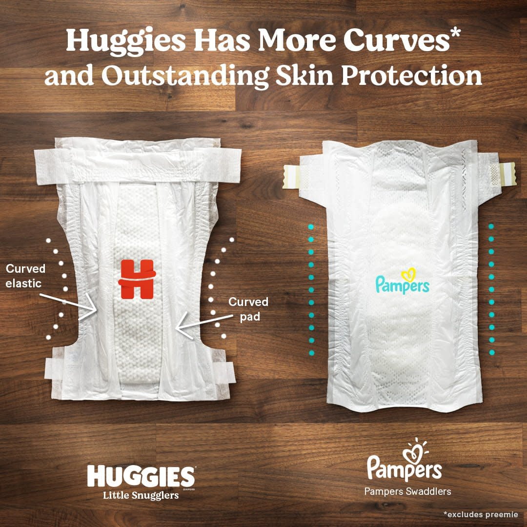 Huggies Little Snugglers Baby Diapers, Size 2 (12-18 lbs), 72 Ct