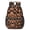 Black, variant on 17 Inch Lightweight Backpack,PVC Waterproof Oxford Fabric, Ergonomically Designed, with Large Capacity, Leopard Animal Pattern