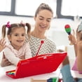 thumbnail image 4 of Topbuy 25 Notes Kids Chromatic Aluminium Xylophone with Case and 2 Mallets Red, 4 of 5