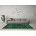 thumbnail image 3 of Ahgly Company Indoor Rectangle Patchwork Green Transitional Area Rugs, 8' x 12', 3 of 4