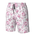 thumbnail image 5 of Naloa Rose Flowers Men's Beach Shorts, Surfing shorts, Swim trunks, Quick Dry Swim Trunks for Surfing Beach Fun - Small, 5 of 9
