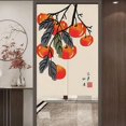 thumbnail image 1 of Chinese Style Door Curtain Fabric Partition Curtain Home Bedroom No Punching Living Room Shelter Curtain Toilet Bathroom Curtain W31.5" X H59, 1 of 3