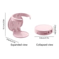 thumbnail image 3 of MTBLYS Non Perforated Folding Cup Storage Rack Wall Mounted Plastic Cup Holder 1 Pack Adhesive Mount No Tools Needed Office Cabinet Dormitory Bedside Use, 3 of 6