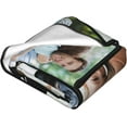 thumbnail image 5 of Custom Blanket with Photos Text Customized Blanket Personalized Flannel Throw Blankets for Adult Kid Birthday Wedding Christmas Halloween Fathers Mothers Valentines Day Gift 40"X30", 5 of 6