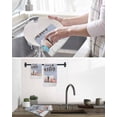thumbnail image 5 of Happy Easter Kitchen Dish Towels for Drying Dishes Set of 3, Colorful Spring Eggs Haze Blue Wooden Waffle Weave Microfiber Hand Tea Bathroom Towels Quick Dry & Absorbent Towel 12x12, 5 of 7
