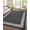 Black, variant on Runner / Area Scalloped Rug. Scalloped Kitchen Runner. 0.26" Low Pile. Non-Slip Bordered Carpet for Bedroom. Laundry Room. Living Room. Entryway