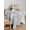 Light Gray White, variant on Grey Forest Table Cloth, Gray Tree Oil Painting Contemporary Abstract Art Waterproof Tablecloth for Square Tables, Reusable Washable Fabric Table Cover for Restaurant Kitchen Dining Tables 54"x54"