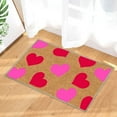 thumbnail image 5 of Valentine's Day Coir Doormat Valentines Loved Welcome Doormat Outdoor Entrance Coir Non-slip Indoor Home Decor Front Door Mats Seasonal Holiday Floor Mat Anniversary Valentine's Day Decorations, 5 of 6