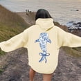 thumbnail image 4 of Bibifish Hoodies For Women Fashion Preppy Shark Graphic Print Hoodies Fall Oversized Hoodies Casual Long Sleeve Pockets Tops, 4 of 7