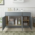 thumbnail image 5 of 48" Freestanding Bathroom Vanity Cabinet without Top in Smoky Gray, 5 of 6