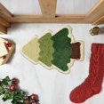 thumbnail image 4 of Festive Christmas Tree Shaped Floor Mat Water Indoor for Living Room Bedroom Kitchen, 4 of 6