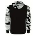 thumbnail image 3 of LWavelet Mens Casual Pullover Hooded Sweatshirt with Camouflage Pattern Long Sleeve Adjustable Drawstring Hood and Front Pocket for Outdoor and Everyday Wear, 3 of 4