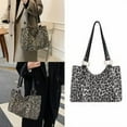 thumbnail image 5 of Txmasen Large Capacity Bag Crossbody Bag Leopard Print Shoulder Bag Tote Bag Black, 5 of 10