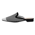 thumbnail image 3 of Mules para mujer con punta en punta y tacón bajo mulas de punto para niñas y damas, 3 of 6