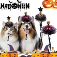 thumbnail image 4 of Pyaiiner Halloween Pet Headband Adjustable Ghost Witch Design for Cats and Dogs Fits British Shorthair American Shorthair Pomeranian Bichon All Pets, 4 of 4