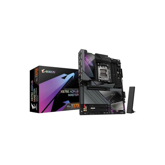 Pre-Owned Aorus X870E AORUS MASTER Gaming Desktop Motherboard, AMD X870E Chipset, Socket AM5, ATX