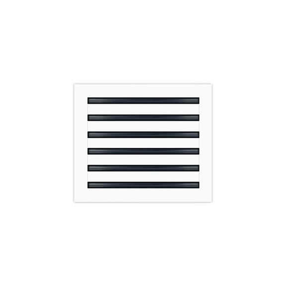 BUILDMART - 14x12 Modern AC Vent Cover - Decorative White Aluminum Air Vent - Standard Linear Slot Diffuser - Heating and Cooling Register Grille for Ceiling, Walls & Floors - Texas Buildmart