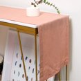 thumbnail image 1 of GFDYREE Linendo Hemstitch Linen Table Runner 14x120 Inches Long - Dusty Pink, 100% Pure Linen Fabric Tabletop Deco for Wedding,Party,Home, 1 of 4