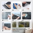 thumbnail image 4 of Topboutique Heat Control Window Film,One Way Window Privacy Film,Window Sun Blocking Blackout,Anti UV Reflective Film for Home and Office Window,Black-Silver,17.7" x 78.7", 4 of 8