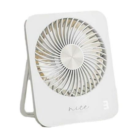 

Desk Fan 2000mAh Battery Rechargable Fan USB Ultra Quiet Table Fan with 180°Foldable 3 Speeds Adjustable Portable Personal Fan Long Battery-life for Home Office Desktop Travel Outdoor Gifts