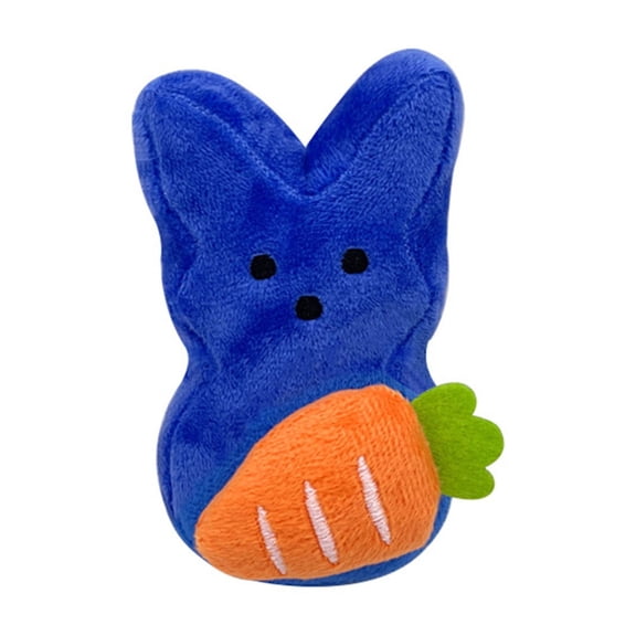 New Upgrade Easter Bunny Plush, Easter Peep-s Rabbit with Carrot Stuffed Animals, Adorable Easter Basket Easter Bunny Decorations