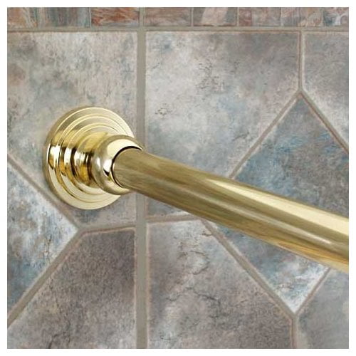 Dynasty Hardware 72'' Straight Fixed Shower Curtain Rod