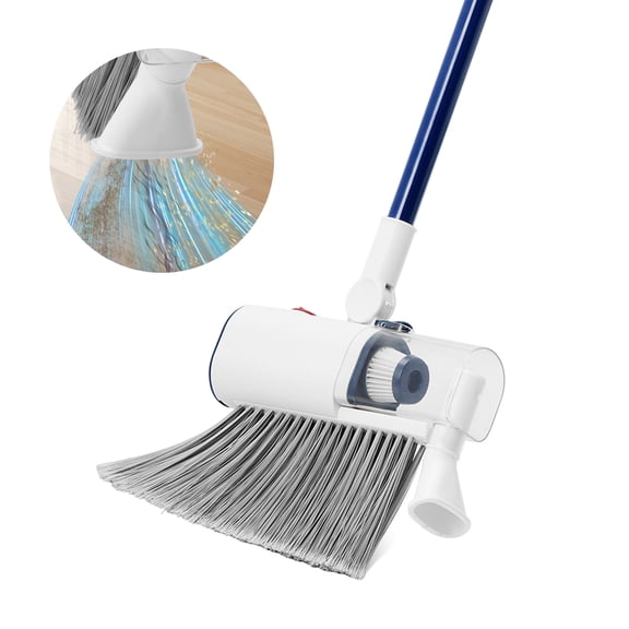 Reecoo 2-in-1 Sweeper Vacuum, Cordless Swivel Head, HEPA Filter, USB-C