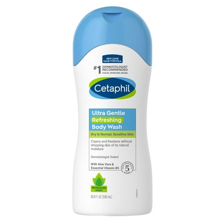 Cetaphil Body Wash Ultra Gentle Refreshing 16.9oz (Pack of 3)